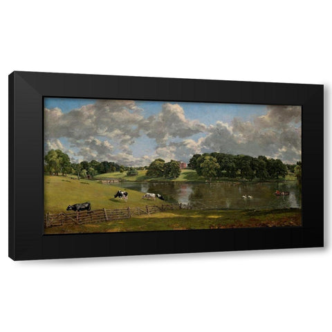Wivenhoe Park, Essex, 1816 Black Modern Wood Framed Art Print with Double Matting by Constable, John