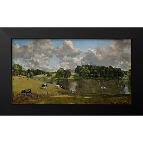 Wivenhoe Park, Essex, 1816 Black Modern Wood Framed Art Print by Constable, John