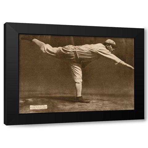 Edward Walsh, Chicago American League, 1880 Black Modern Wood Framed Art Print by Leopold Morse Goulston Baseball Collection,