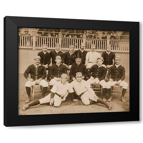 Philadelphia Baseball Club, 1887 Black Modern Wood Framed Art Print with Double Matting by A.G. Spalding Baseball Collection