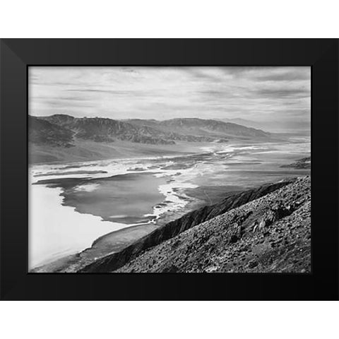 Death Valley National Monument, California - National Parks and Monuments, 1941 Black Modern Wood Framed Art Print by Adams, Ansel