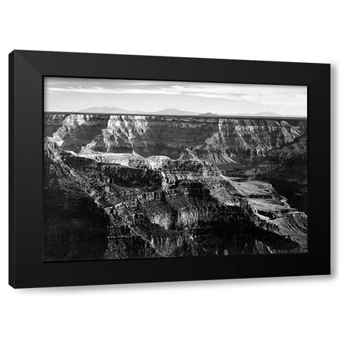 Grand Canyon National Park - National Parks and Monuments, Arizona, 1940 Black Modern Wood Framed Art Print with Double Matting by Adams, Ansel