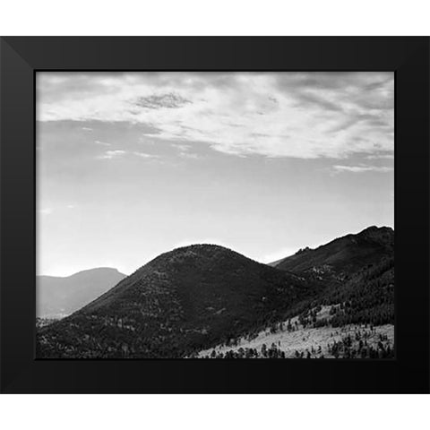 Rocky Mountain National Park, CO, ca. 1941-1942 Black Modern Wood Framed Art Print by Adams, Ansel