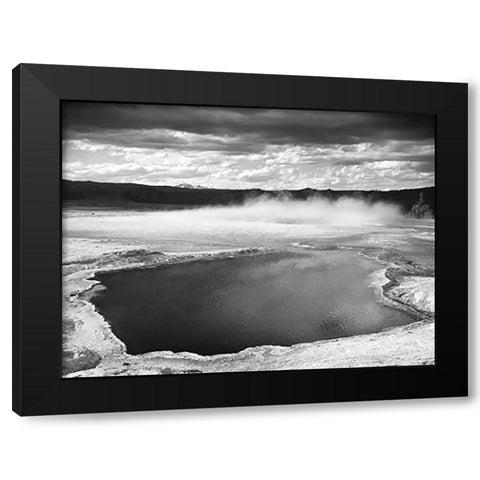 Fountain Geyser Pool, Yellowstone National Park, Wyoming, ca. 1941-1942 Black Modern Wood Framed Art Print by Adams, Ansel