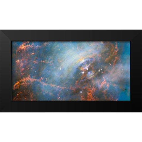 Core of the Crab Nebula Black Modern Wood Framed Art Print by NASA