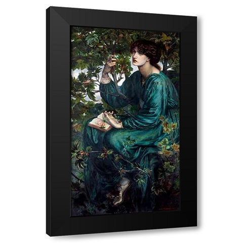 The Day Dream, 1880 Black Modern Wood Framed Art Print by Rossetti, Dante Gabriel