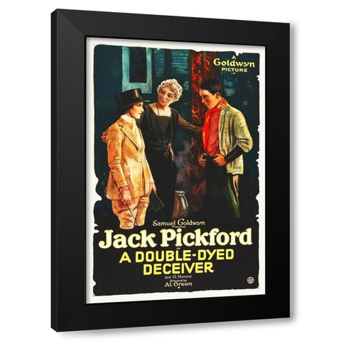A Double-Dyed Deceiver, 1920 Black Modern Wood Framed Art Print with Double Matting by Hollywood Photo Archive