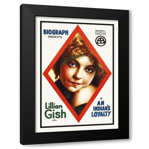 An Indians Loyalty Black Modern Wood Framed Art Print with Double Matting by Hollywood Photo Archive