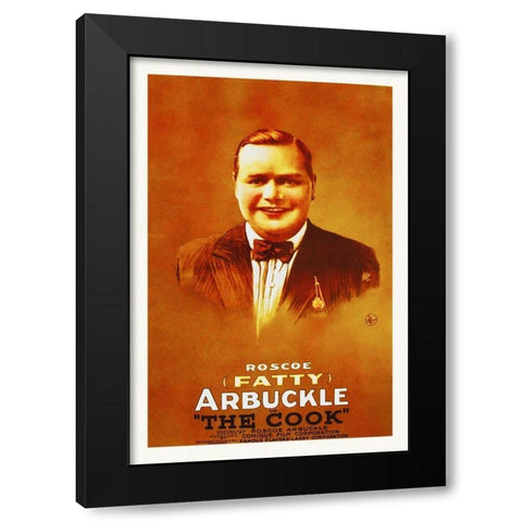 Arbuckle in The Cook, 1918 Black Modern Wood Framed Art Print with Double Matting by Hollywood Photo Archive