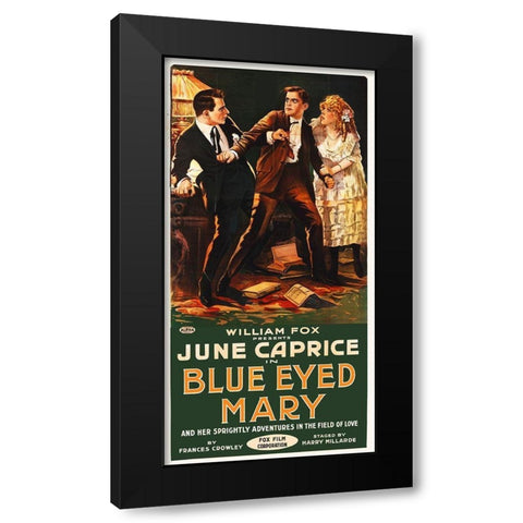 Blue Eyed Mary, 1918 Black Modern Wood Framed Art Print with Double Matting by Hollywood Photo Archive