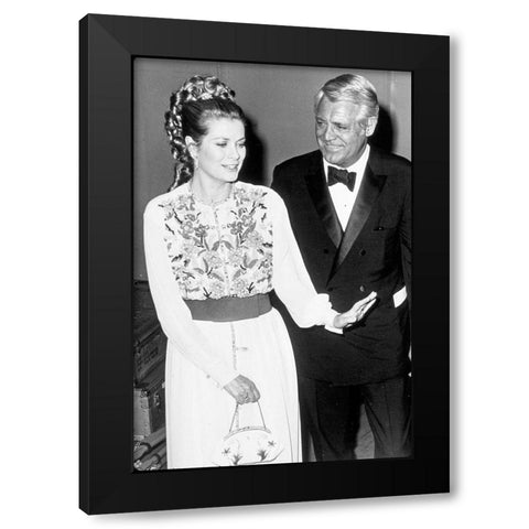Cary Grant Black Modern Wood Framed Art Print with Double Matting by Hollywood Photo Archive