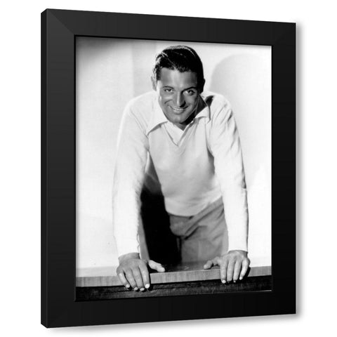 Cary Grant Black Modern Wood Framed Art Print by Hollywood Photo Archive