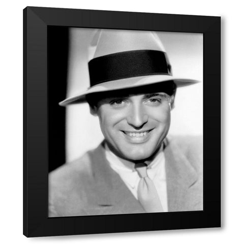 Cary Grant Black Modern Wood Framed Art Print with Double Matting by Hollywood Photo Archive