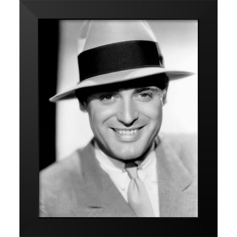 Cary Grant Black Modern Wood Framed Art Print by Hollywood Photo Archive