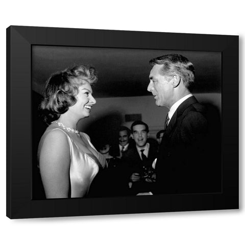 Cary Grant Black Modern Wood Framed Art Print by Hollywood Photo Archive