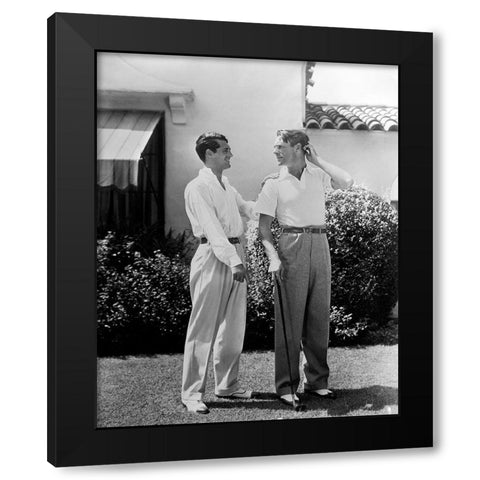 Cary Grant Black Modern Wood Framed Art Print by Hollywood Photo Archive