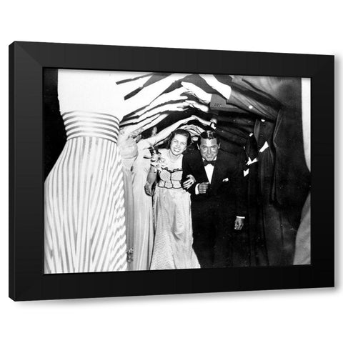 Cary Grant Black Modern Wood Framed Art Print by Hollywood Photo Archive