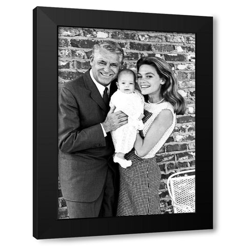 Cary Grant Black Modern Wood Framed Art Print with Double Matting by Hollywood Photo Archive