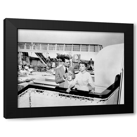 Cary Grant - An Affair to Remember Black Modern Wood Framed Art Print by Hollywood Photo Archive