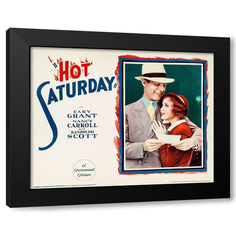 Cary Grant - Hot Saturday Black Modern Wood Framed Art Print with Double Matting by Hollywood Photo Archive