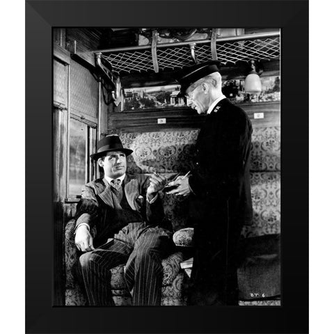 Cary Grant - Suspicion Black Modern Wood Framed Art Print by Hollywood Photo Archive