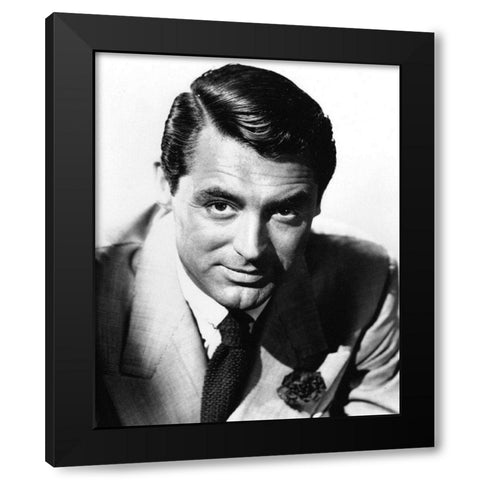 Cary Grant Black Modern Wood Framed Art Print with Double Matting by Hollywood Photo Archive