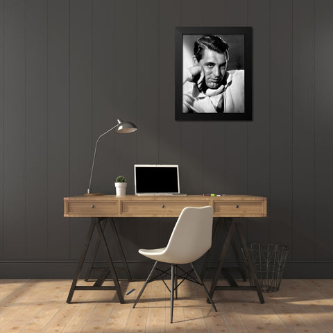 Cary Grant Black Modern Wood Framed Art Print by Hollywood Photo Archive