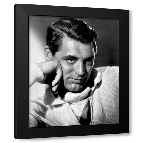 Cary Grant Black Modern Wood Framed Art Print with Double Matting by Hollywood Photo Archive