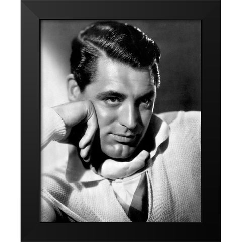 Cary Grant Black Modern Wood Framed Art Print by Hollywood Photo Archive