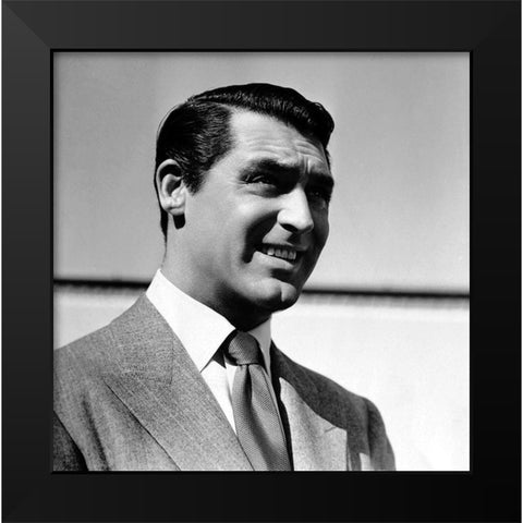 Cary Grant Black Modern Wood Framed Art Print by Hollywood Photo Archive