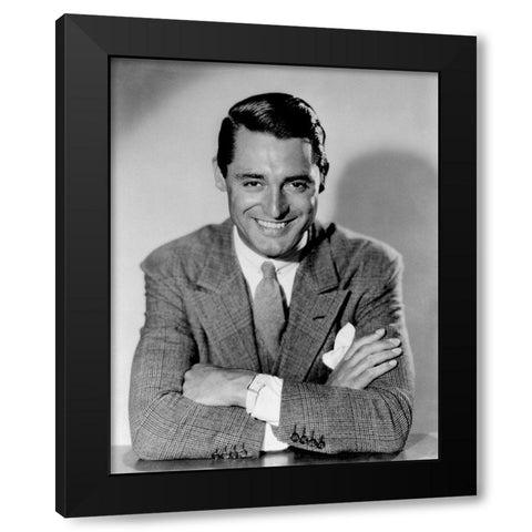 Cary Grant Black Modern Wood Framed Art Print with Double Matting by Hollywood Photo Archive