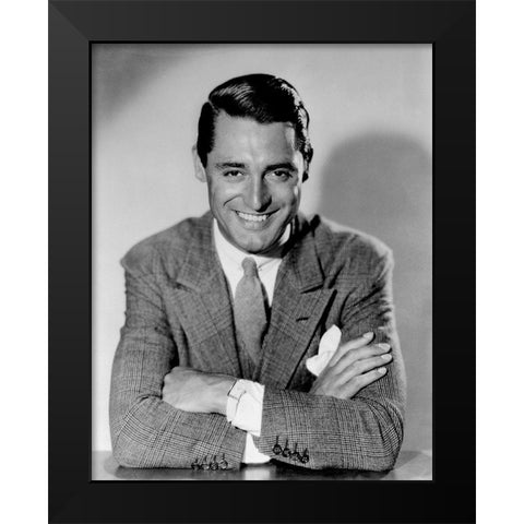 Cary Grant Black Modern Wood Framed Art Print by Hollywood Photo Archive