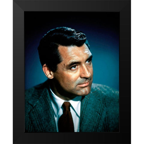 Cary Grant Black Modern Wood Framed Art Print by Hollywood Photo Archive