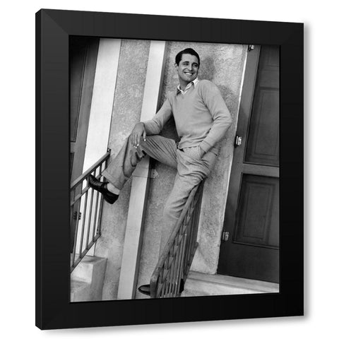 Cary Grant Black Modern Wood Framed Art Print with Double Matting by Hollywood Photo Archive