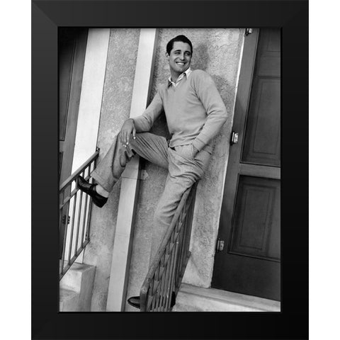 Cary Grant Black Modern Wood Framed Art Print by Hollywood Photo Archive