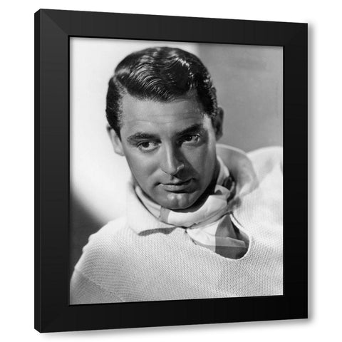 Cary Grant Black Modern Wood Framed Art Print with Double Matting by Hollywood Photo Archive