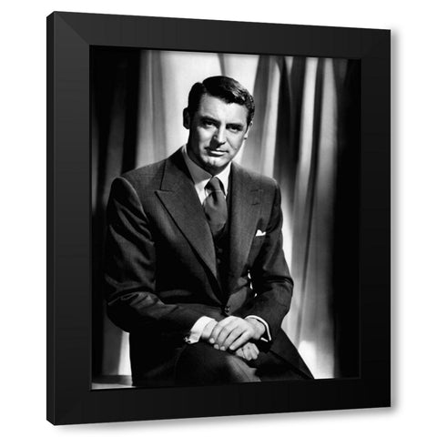 Cary Grant with Sophia Loren Black Modern Wood Framed Art Print with Double Matting by Hollywood Photo Archive