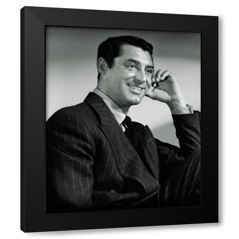 Cary Grant Black Modern Wood Framed Art Print with Double Matting by Hollywood Photo Archive
