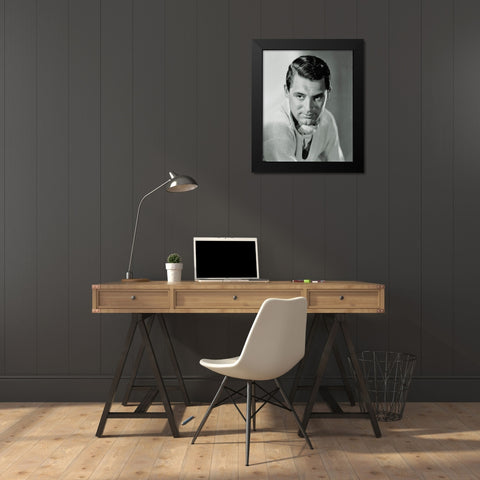 Cary Grant Black Modern Wood Framed Art Print by Hollywood Photo Archive