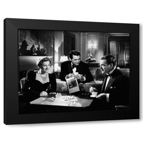 Cary Grant - Suspicion Black Modern Wood Framed Art Print by Hollywood Photo Archive