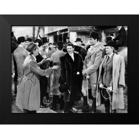 Cary Grant - Suspicion Black Modern Wood Framed Art Print by Hollywood Photo Archive