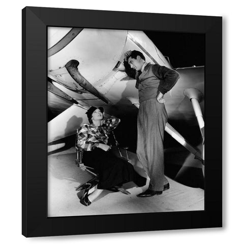 Cary Grant - Dark Wings Black Modern Wood Framed Art Print with Double Matting by Hollywood Photo Archive