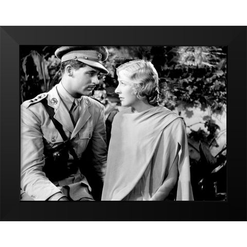 Cary Grant - Last Outpost Black Modern Wood Framed Art Print by Hollywood Photo Archive