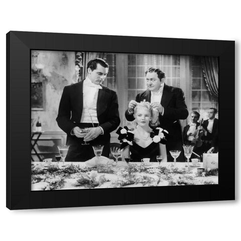 Cary Grant - The Toast of New York Black Modern Wood Framed Art Print by Hollywood Photo Archive