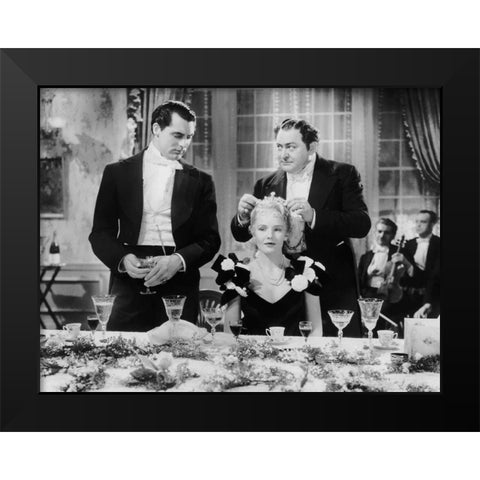 Cary Grant - The Toast of New York Black Modern Wood Framed Art Print by Hollywood Photo Archive