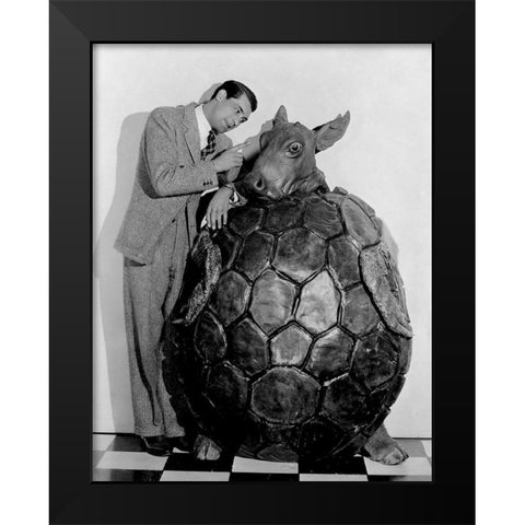 Cary Grant - Alice in Wonderland Black Modern Wood Framed Art Print by Hollywood Photo Archive