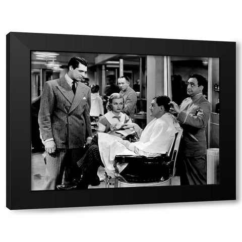 Cary Grant - Big Brown Eyes Black Modern Wood Framed Art Print by Hollywood Photo Archive