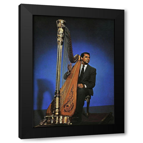 Cary Grant - The Bishops Wife Black Modern Wood Framed Art Print by Hollywood Photo Archive