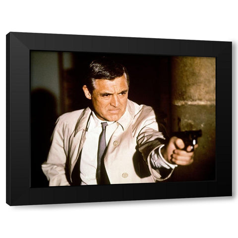 Cary Grant - Charade Black Modern Wood Framed Art Print with Double Matting by Hollywood Photo Archive