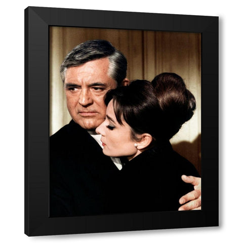 Cary Grant - Charade Black Modern Wood Framed Art Print by Hollywood Photo Archive